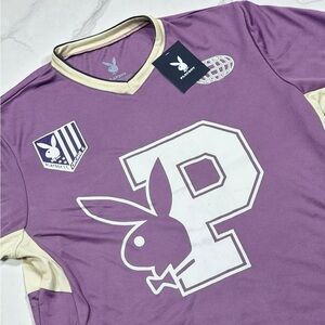 Playboy #53 Logo Men's Jersey - Football / Soccer / Athletic Jersey, Size Small